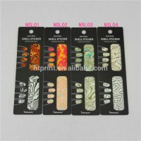 2016 New Top DIY Abolone Nail Natural Shell Nail Art Sticker & Decal Tips 0.1 mm thick 4*7cm Stiff 3D Beauty Stickers For Nails